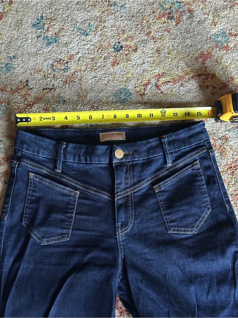 KUT FROM THE KLOTH charlotte high-rise wide leg wide front pockets raw hem 6 - Picture 11 of 13